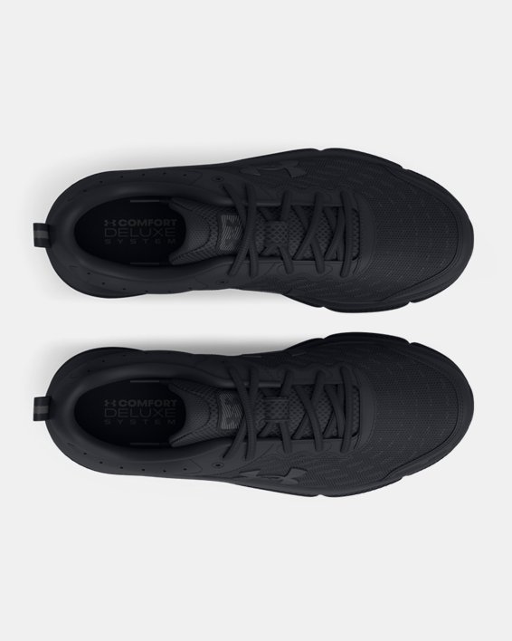 Men's UA Charged Assert 10 Wide (6E) Running Shoes, Black, pdpMainDesktop image number 2